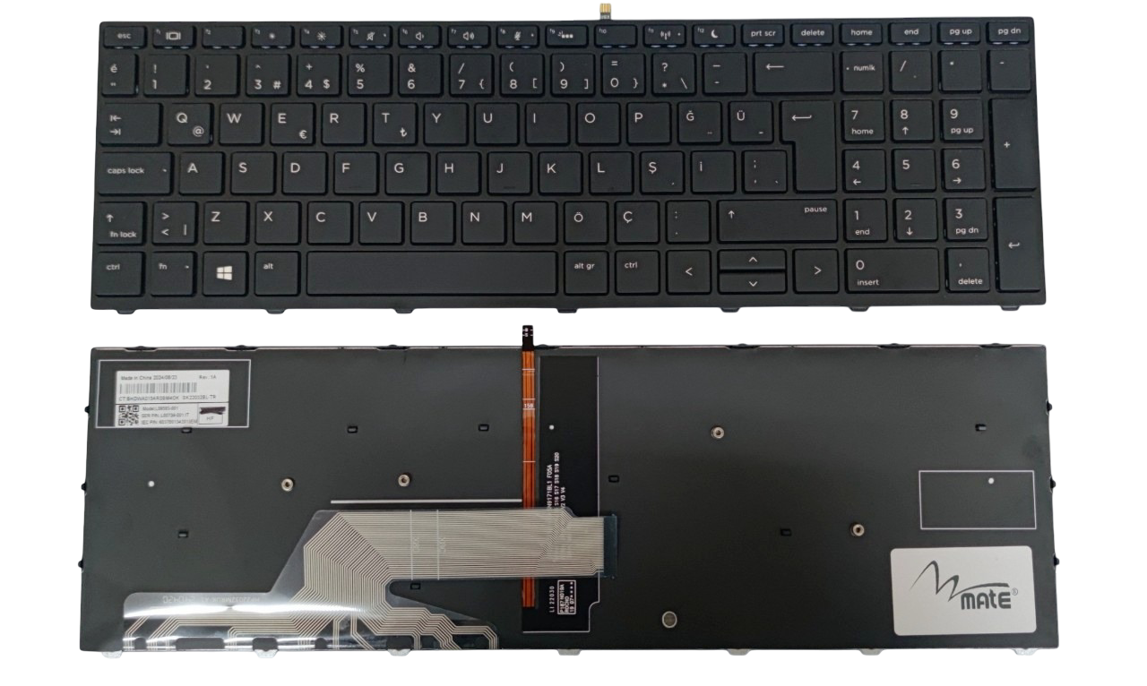 Hp ProBook 450 G5, 455 G5, 470 G5, 650 G4, 650 G5, 650 G7, 655 G4 Notebook Klavye Işıklı